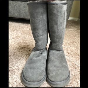UGG Gray Classic Tall Boots